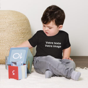 T-shirt à Manches Courtes en Jersey pour Bébé